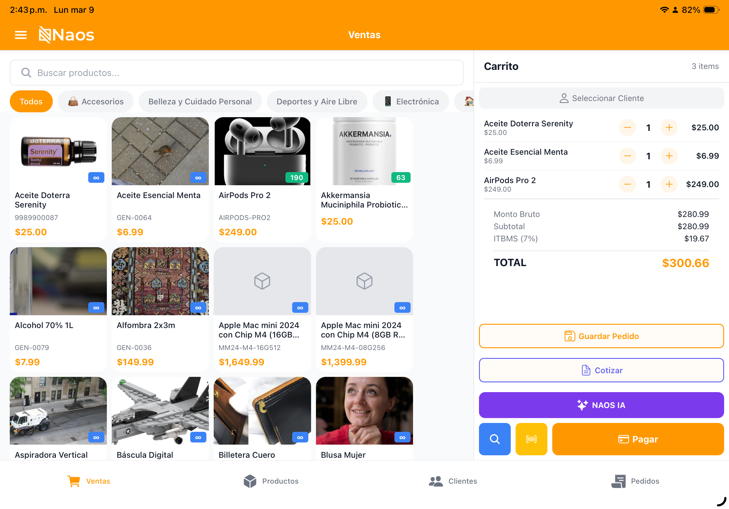 Agregar productos al carrito